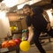 Bowler playing bowling