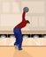 bowler playing bowling
