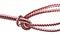 Bowline on a bight knot close up on rope