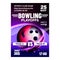 Bowling Ball And Skittles On Lane Banner Vector