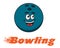 Bowling and bowling ball icon