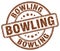 bowling brown stamp