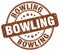 bowling brown stamp