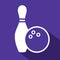 Bowling flat icon