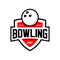 bowling logos vector