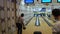 Bowling machine, bowling strike