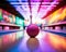 The bowling neon background is high quality.