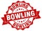 bowling seal. stamp