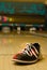 Bowling shoe in alley