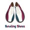 Bowling shoes vector