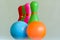 Bowling toys are colorful its perfect for fun and suitable for children.