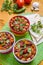 Bowls of Delicious Mexican Bean Chilli