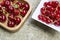 Bowls with fruits