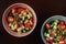 Bowls of Mediterranean Greek Salad