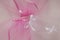 Bows and bridal veils, pink and white kapron veils,