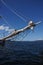 Bowsprit and forward section of tall ship