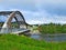 Bowstring Tied-Arch Bridge over the Glomma River at Alvdal, Norway