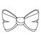 Bowtie ribbon isolated icon