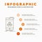 box, 3d, cube, smartphone, product Infographics Template for Website and Presentation. Line Gray icon with Orange infographic