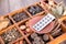 A box of all kinds of traditional Chinese medicine and Chinese medicine pills on the box