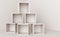 Box blank cube white 3D