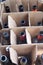 Box Full of Empty Wine Bottles