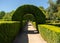 Box hedges in the gardens of Mateus Palace in northern Portugal