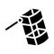 box kite fly glyph icon vector illustration