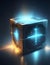 box with light, cyber security illustration