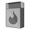 Box matches icon, gray monochrome style