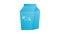 Box with milk on a white background, vector illustration. a large blue cardboard box with a drink. natural drink, coffee additive