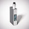 Box mod e-cigarette with rebuildable dripping atomizer. 3d rendering