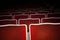 Box office bomb-empty theatre seats