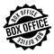 Box Office rubber stamp