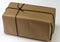 Box with plain brown wrapping paper