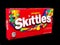Box of Skittles Candy on a black backdrop