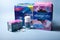 Box of Tampax tampons, Always pads and Midol for pain relief during period