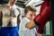 Boxer Boxing Coach Combat Exercise Gym Concept