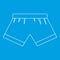 Boxer briefs icon, outline style