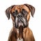 Boxer Dog Portrait: Exaggerated Features In George Digalakis Style