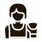 Boxer Woman Icon Vector Glyph Illustration