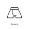 Boxers icon from Clothes collection.