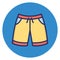 Boxers, knickers Isolated Vector Icon which can easily modify or edit