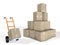 Boxes and Pallet Trucks Courier Delivery
