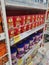 Boxes of Sun-maid raisins and Sun-sweet prunes on the shelf for sale at  supermarket