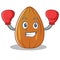 Boxing almond nut character cartoon