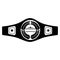 boxing belt isolated icon