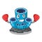 Boxing blue sponge coral the shape cartoon