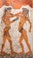 Boxing Boys Fresco from Akrotiri, Santorini, Cyclades, Greece