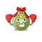 Boxing christmas ball green with the character